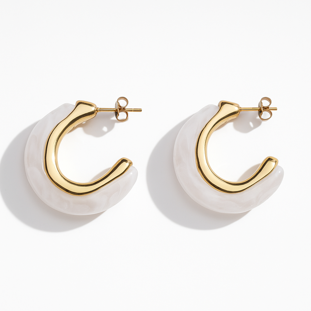 MONA HOOPS EARRINGS - VELOWE