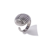 SEASHELLS RING SILVER WATER - VELOWE