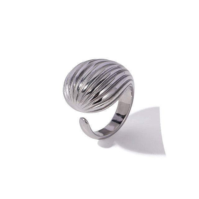 SEASHELLS RING SILVER WATER - VELOWE