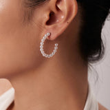 PEARLS HOOPS EARRINGS - VELOWE