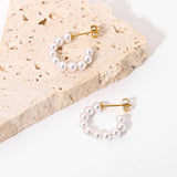 SEAGAL PEARLS SMALL EARRINGS - VELOWE