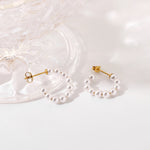 SEAGAL PEARLS SMALL EARRINGS - VELOWE