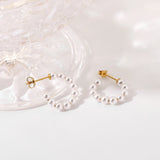 SEAGAL PEARLS SMALL EARRINGS - VELOWE