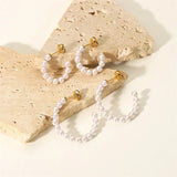 PEARLS HOOPS EARRINGS - VELOWE