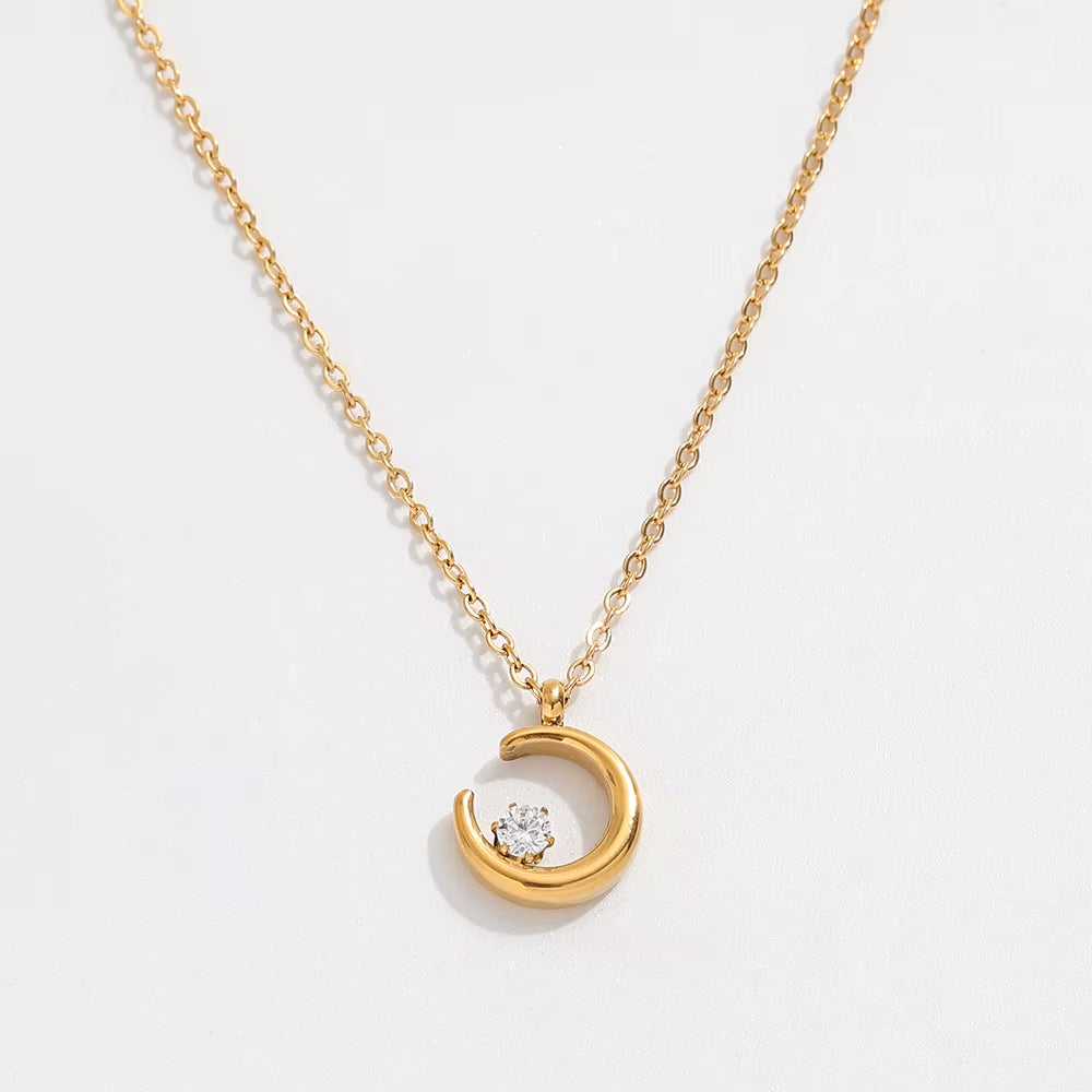 MOON NECKLACE WATERPROOF