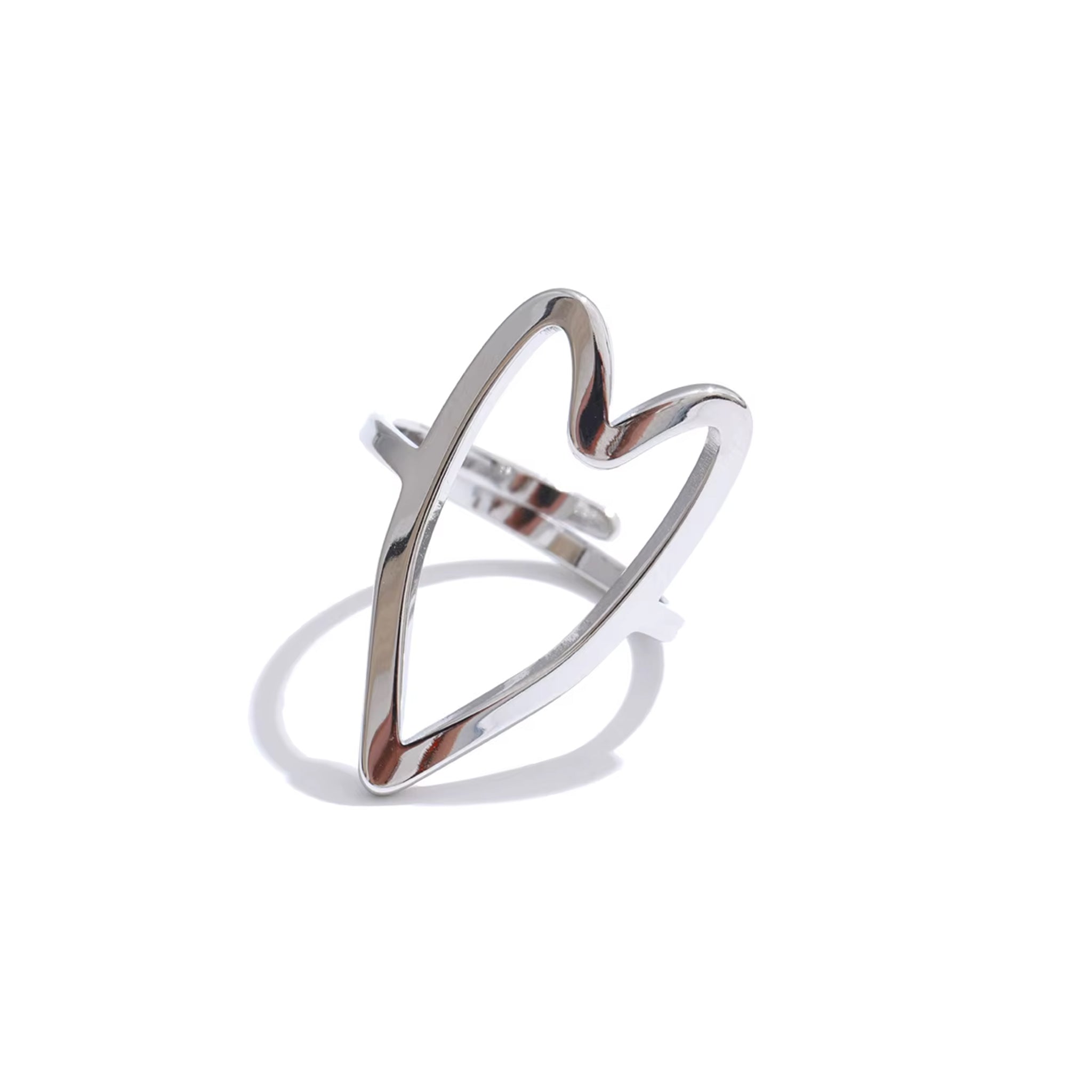 ITZEL HEART RING 18K PVD GOLD VELOWE