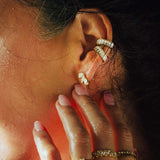 MOCHI BAGUETTE EAR CUFFS – 18K GOLD PVD | WATER-RESISTANT