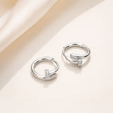 NAIL MINI HOOPS | 18K GOLD WATERPROOF EARRINGS