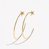 STAR HOOPS EARRINGS - VELOWE