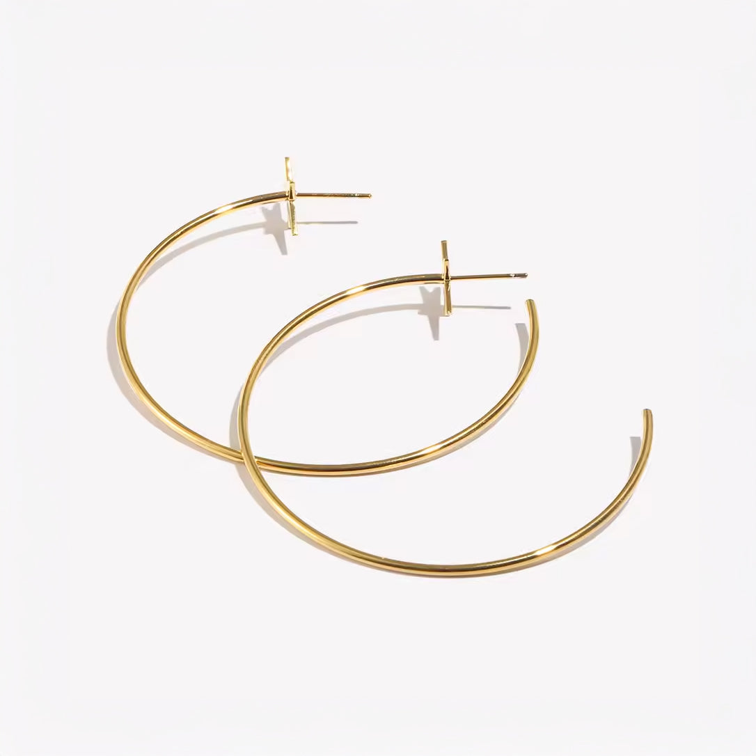 STAR HOOPS EARRINGS - VELOWE
