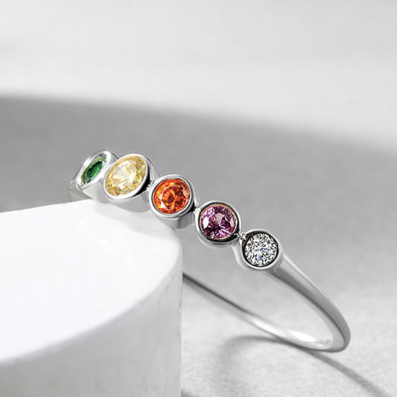 VELO RAINBOW SILVER RING - VELOWE