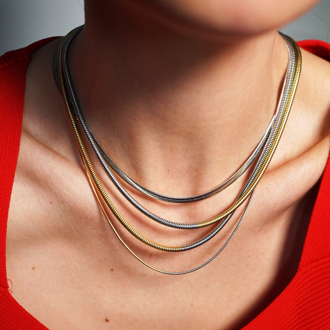 RELLY GOLDVER NECKLACE LAYERED SETS - VELOWE