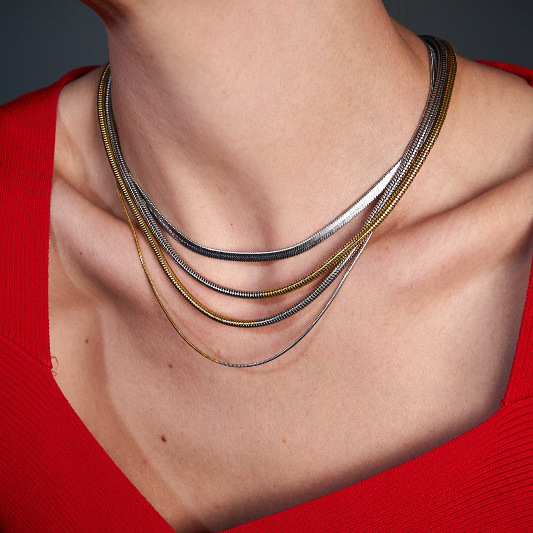 RELLY GOLDVER NECKLACE LAYERED SETS - VELOWE