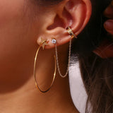STAR HOOPS EARRINGS - VELOWE