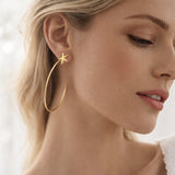 STAR HOOPS EARRINGS - VELOWE