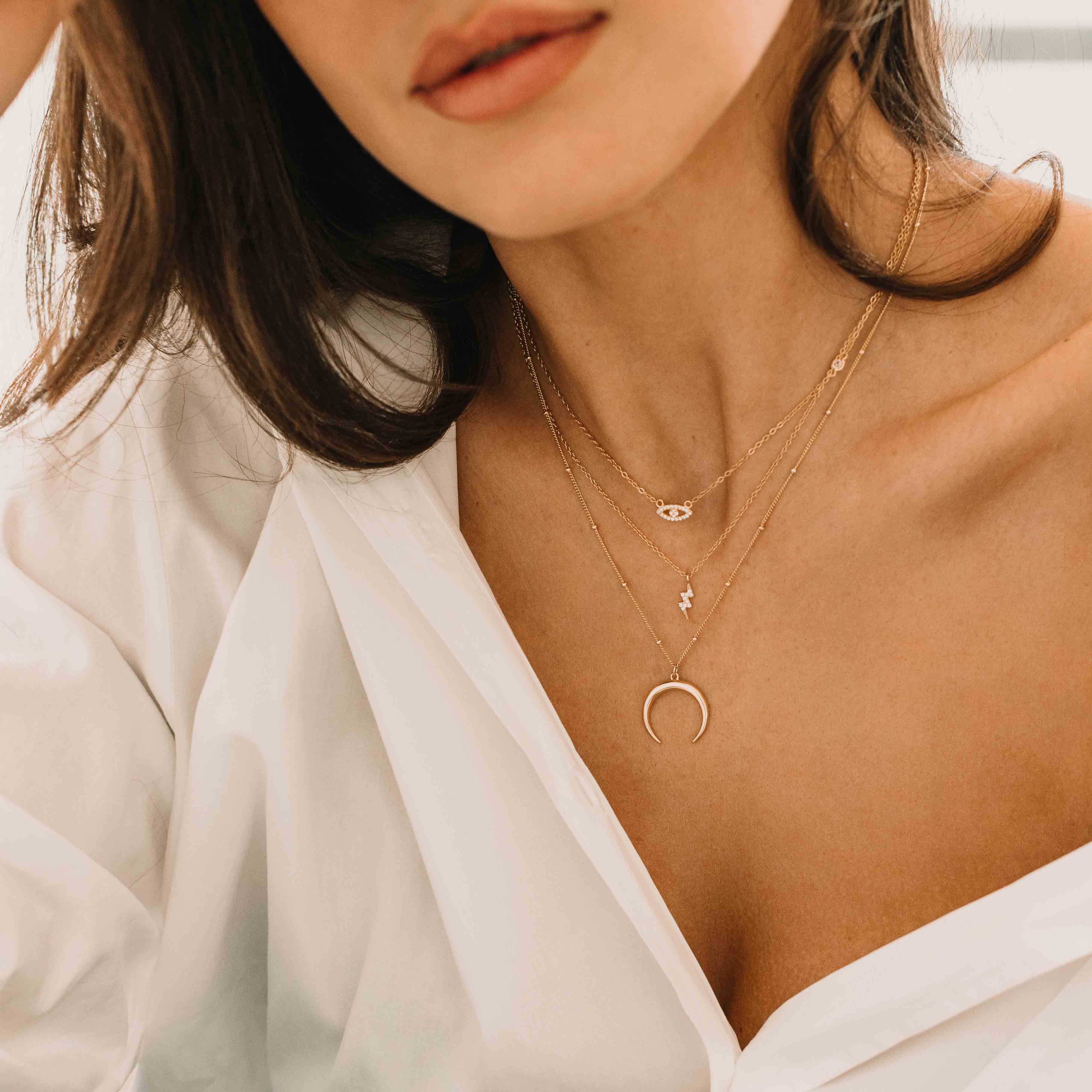 MOON NECKLACE WATERPROOF - VELOWE
