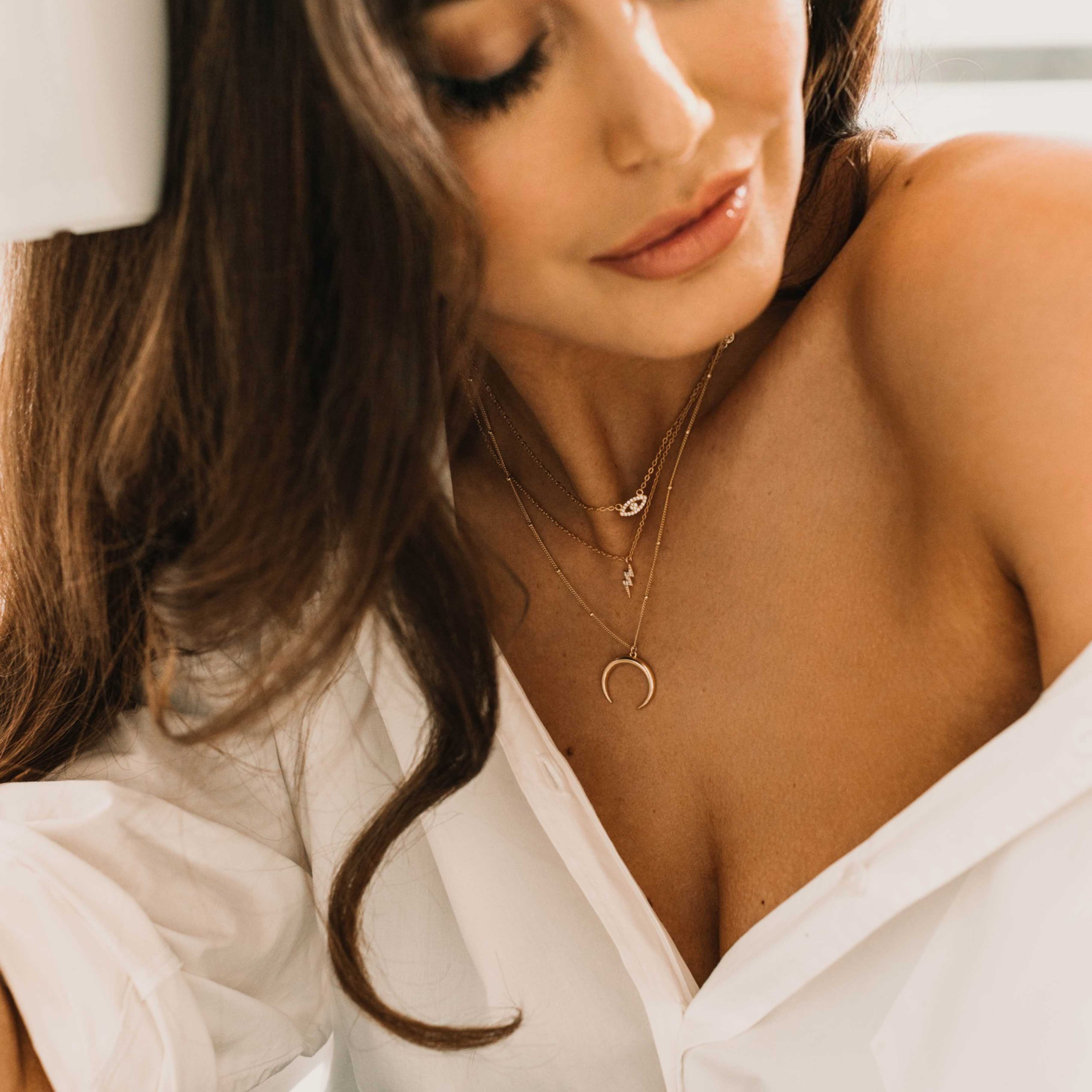 MOON NECKLACE WATERPROOF - VELOWE