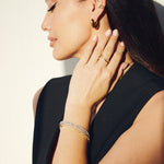 SUSI TENNIS BRACELET, WHITE CZ - VELOWE