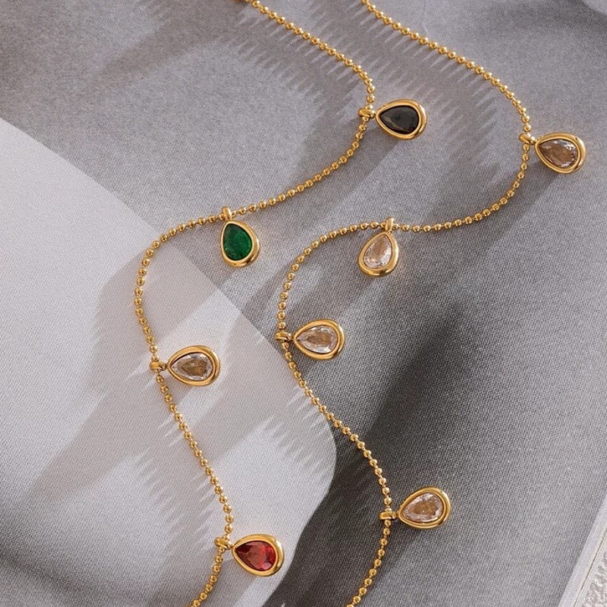 TEARDROP VERGLAS NECKLACE - VELOWE