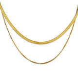 REGGIE GOLD DOUBLE NECKLACE - VELOWE