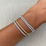 SUSI TENNIS BRACELET, WHITE CZ - VELOWE