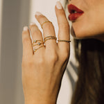 BEADS GOLD RING - VELOWE