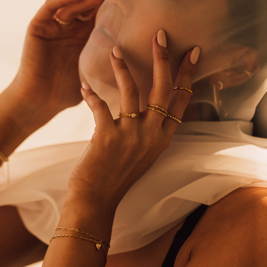 CHAIN BAND RING